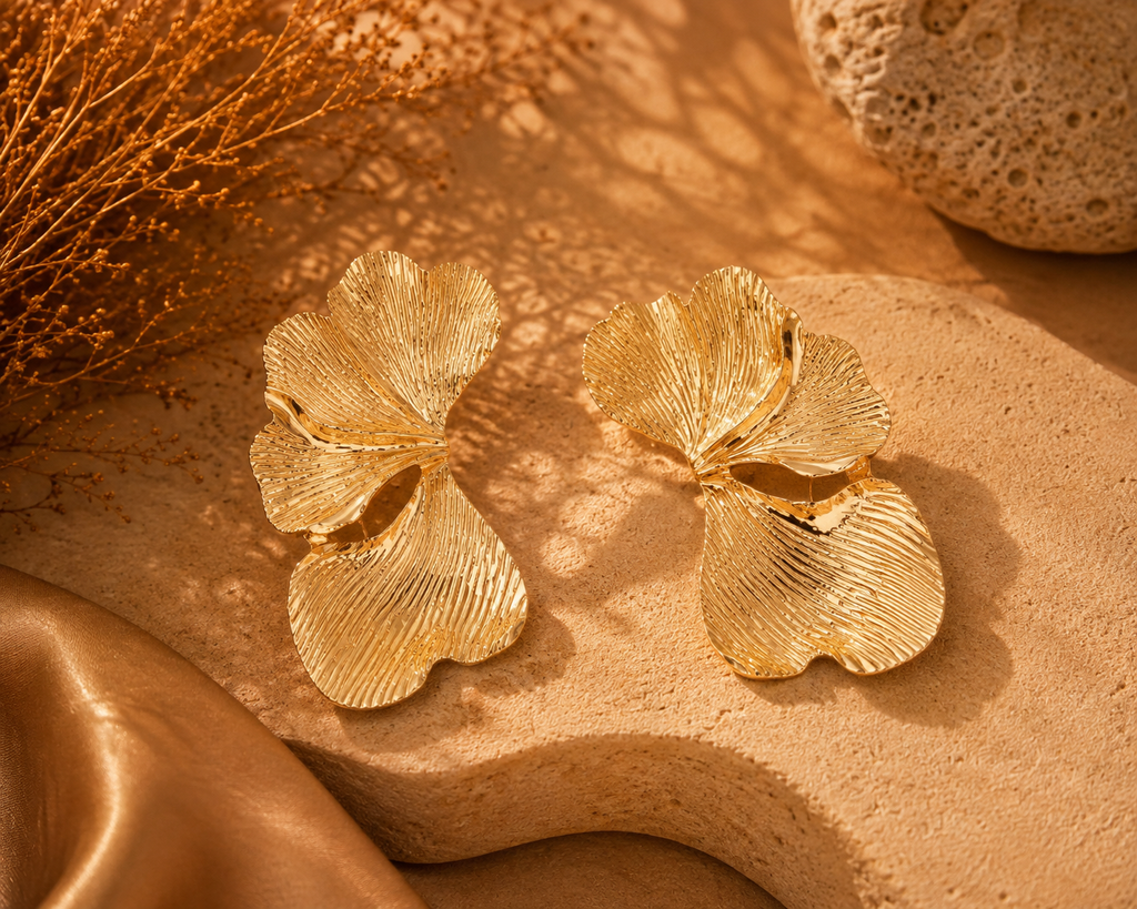 Orecchini Ginkgo d'Oro | YncantoRoma