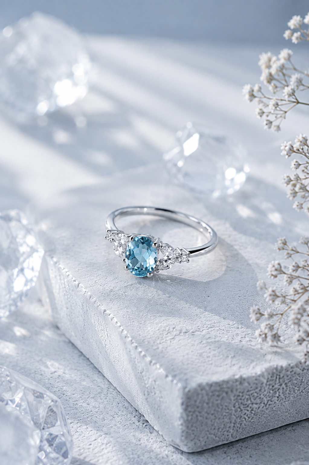 Anello Acquamarina di Marzo | YncantoRoma