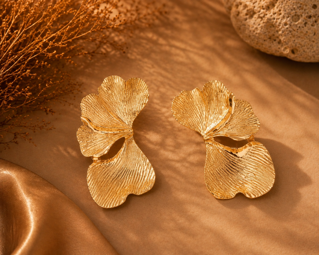 Orecchini Ginkgo d'Oro | YncantoRoma
