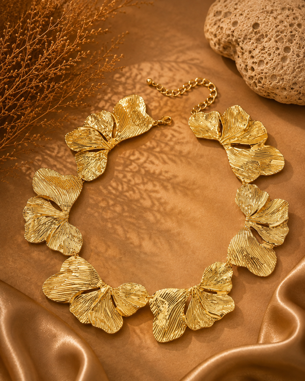 Collana Ginkgo d'Oro | YncantoRoma