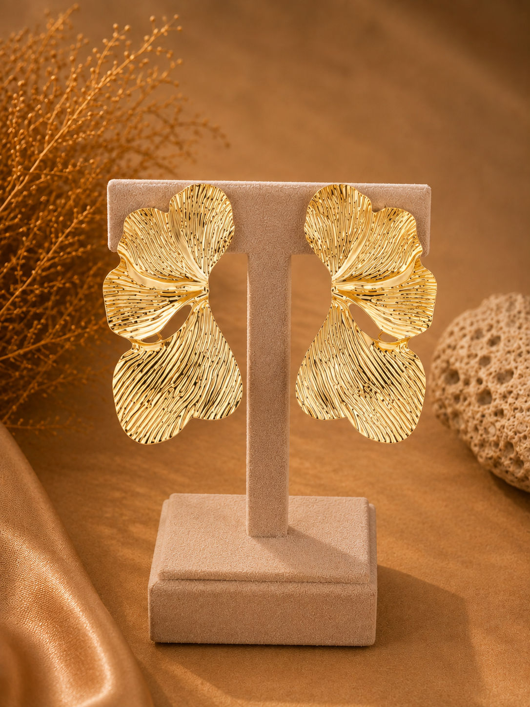 Orecchini Ginkgo d'Oro | YncantoRoma