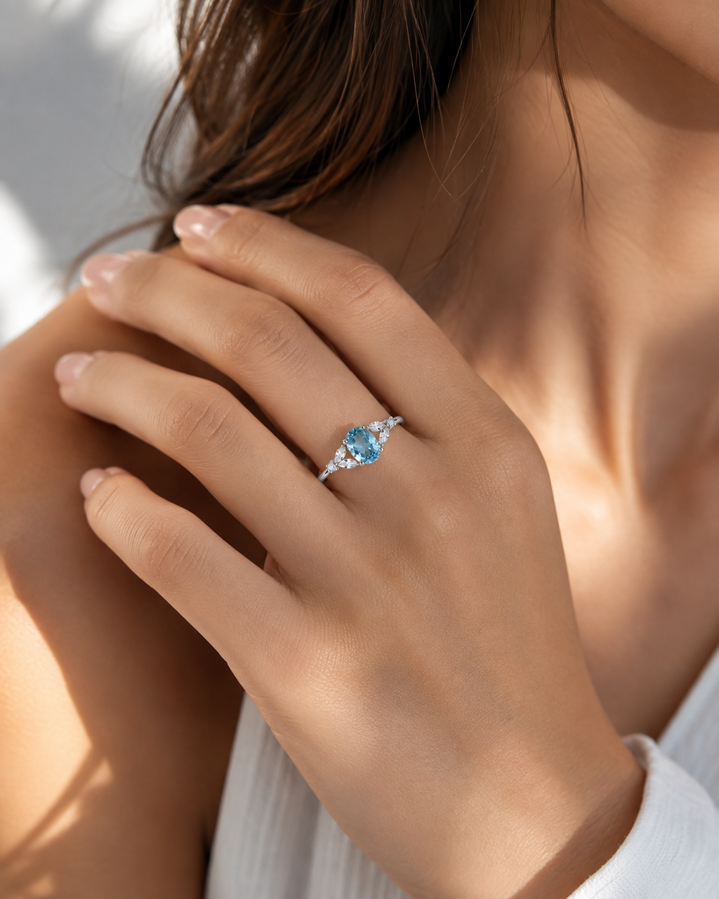 Anello Acquamarina di Marzo | YncantoRoma